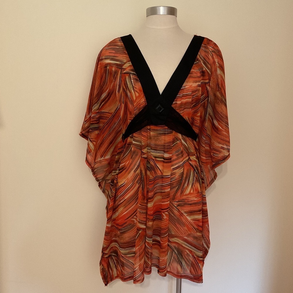 Simon Chang Tunic Blouse / Beach Coverup Ladies One Size